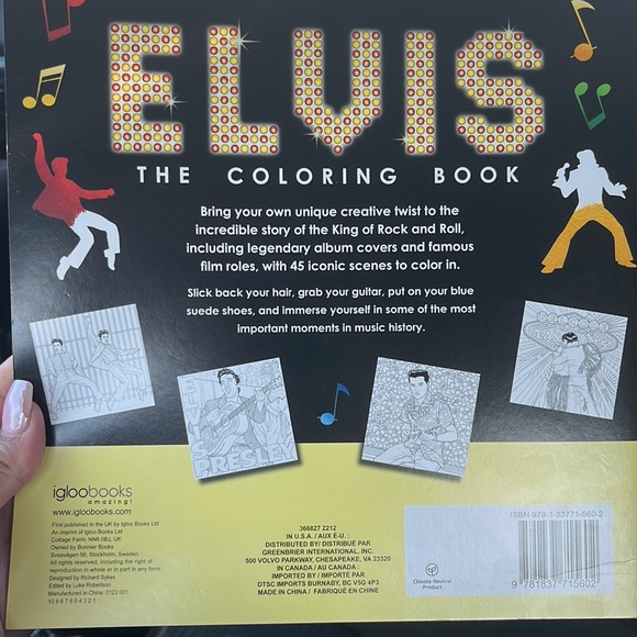 Elvis coloring book - Picture 6 of 7